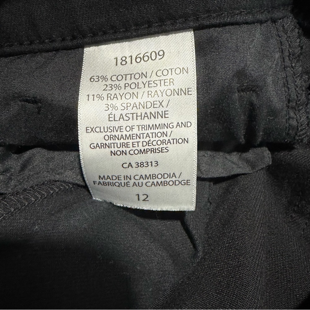 United Colors of Benetton Black Denim Jeans 5-Pocket Stretch Skinny High Rise - Picture 9 of 10